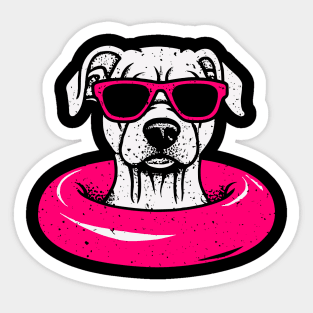 Puppy In Sunglasses Sticker